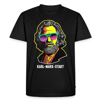 Le communisme a quitté le marxisme Karl Marx - T-shirt Premium bio Homme - noir - Devant - Nico (187cm)