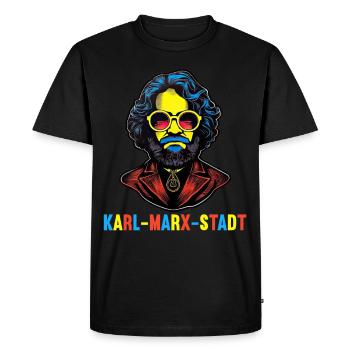 Le communisme a quitté le marxisme Karl Marx - T-shirt Premium bio Homme - noir - Devant - Nico (187cm)