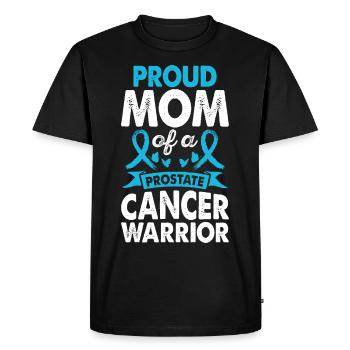 Mère du cancer de la prostate Conscience guerrière - T-shirt Premium bio Homme - noir - Devant - Nico (187cm)