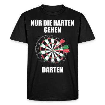 Jeu de fléchettes Tough Go Dart - T-shirt Premium bio Homme - noir - Devant - Nico (187cm)