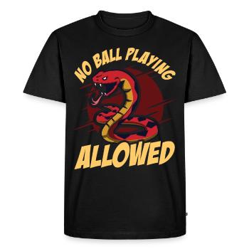 Ball Python Snake - Men's Premium Organic T-Shirt - black - Front - Nico (187cm)