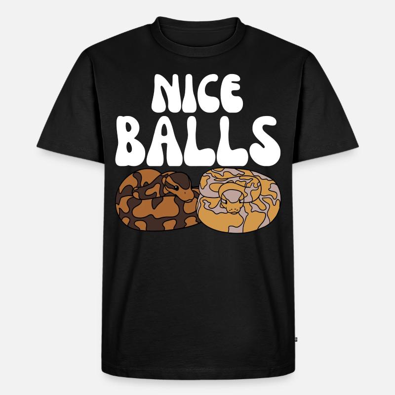 Ball Python Snake - Men's Premium Organic T-Shirt - black