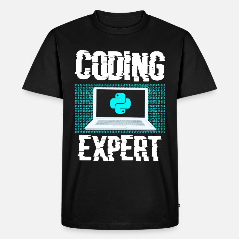 Coding Experte Coder Programmieren Programmierer - Männer Premium Bio T-Shirt - Schwarz