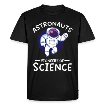 Les astronautes pionniers de la science Les astronautes de l’espace - T-shirt Premium bio Homme - noir - Devant - Nico (187cm)