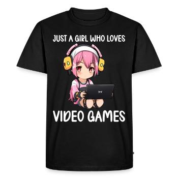 Console de jeu PC Gamer Girl Gamer Girl - T-shirt Premium bio Homme - noir - Devant - Nico (187cm)