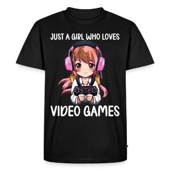 Console de jeu PC Gamer Girl Gamer Girl - T-shirt Premium bio Homme - noir - Devant - Nico (187cm)