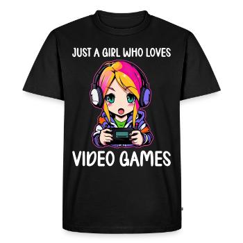 Console de jeu PC Gamer Girl Gamer Girl - T-shirt Premium bio Homme - noir - Devant - Nico (187cm)