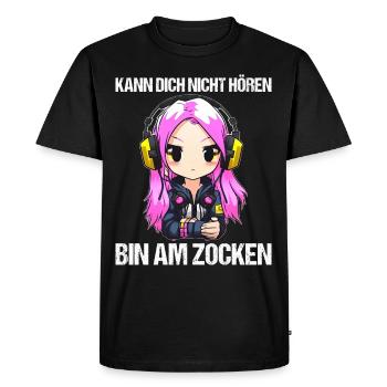 Console de jeu PC Gamer Girl Gamer Girl - T-shirt Premium bio Homme - noir - Devant - Nico (187cm)
