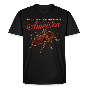 Fourmis Ferme Fourmi Formicarium Cadeau - T-shirt Premium bio Homme - noir - Devant - Nico (187cm)