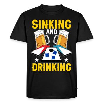 Cornhole corn hole - Men's Premium Organic T-Shirt - black - Front - Nico (187cm)