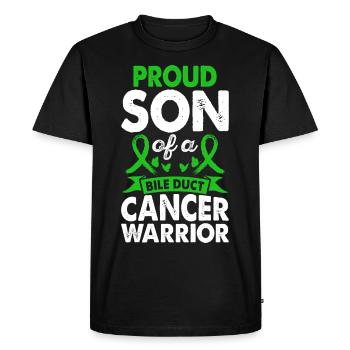 Fils du canal biliaire Cancer conscience guerrière - T-shirt Premium bio Homme - noir - Devant - Nico (187cm)