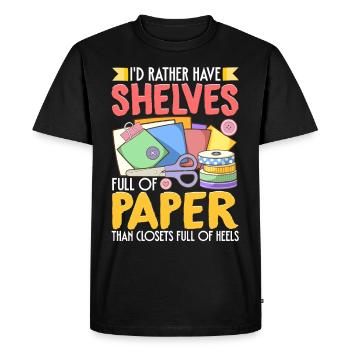 Scrapbooking Scrapbooker - T-shirt Premium bio Homme - noir - Devant - Nico (187cm)