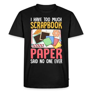 Scrapbooking Scrapbooker - Men's Premium Organic T-Shirt - black - Front - Nico (187cm)