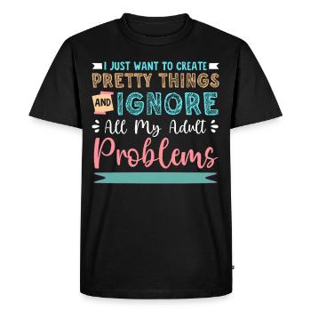 Scrapbooking Scrapbooker - T-shirt Premium bio Homme - noir - Devant - Nico (187cm)