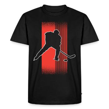 Eishockey Hockey sur glace - T-shirt Premium bio Homme - noir - Devant - Nico (187cm)