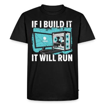 You clicked on the link, right? - Men's Premium Organic T-Shirt - black - Front - Nico (187cm)
