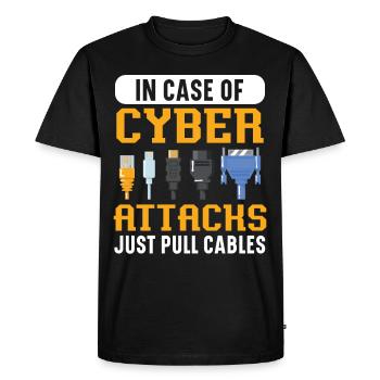Can't help until you submit a ticket - Men's Premium Organic T-Shirt - black - Front - Nico (187cm)