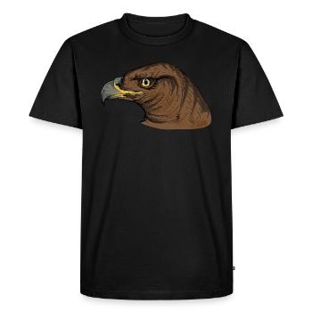 Aigle d’or I Aigle d’or Oiseau de proie Motif pour - T-shirt Premium bio Homme - noir - Devant - Nico (187cm)