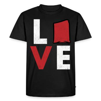 Cornhole corn hole - Men's Premium Organic T-Shirt - black - Front - Nico (187cm)