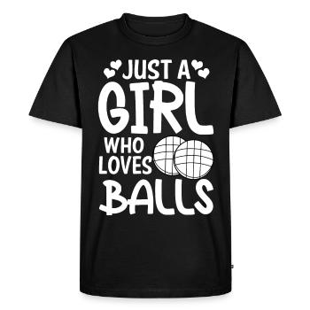 Joueur de pétanque - T-shirt Premium bio Homme - noir - Devant - Nico (187cm)