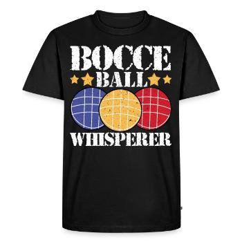 Player - Men's Premium Organic T-Shirt - black - Front - Nico (187cm)