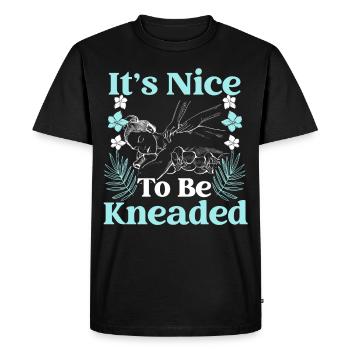 C’est agréable d’être malaxé grâce à Licensed - T-shirt Premium bio Homme - noir - Devant - Nico (187cm)
