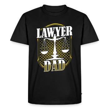 Avocat Papa Diplôme Avocat Avocat Droit - T-shirt Premium bio Homme - noir - Devant - Nico (187cm)