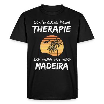 Madère Vacances Île Atlantique Portugal Cadeau - T-shirt Premium bio Homme - noir - Devant - Nico (187cm)