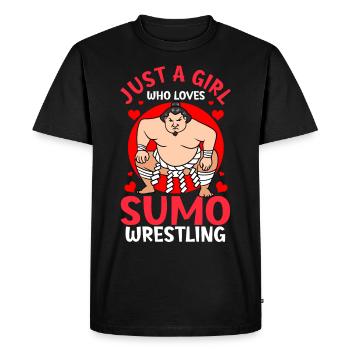 Sumo wrestler Japanese - Men's Premium Organic T-Shirt - black - Front - Nico (187cm)