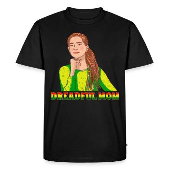 Rastafari Rastafarian Rasta - T-shirt Premium bio Homme - noir - Devant - Nico (187cm)