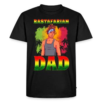 Rastafari Rasta - Men's Premium Organic T-Shirt - black - Front - Nico (187cm)