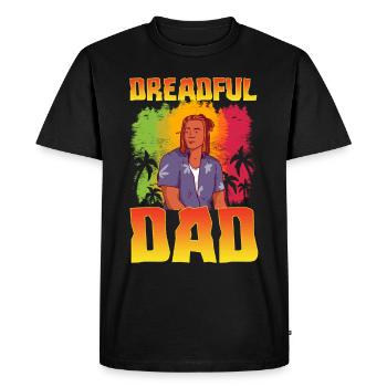 Rastafari Rastafarian Rasta - T-shirt Premium bio Homme - noir - Devant - Nico (187cm)