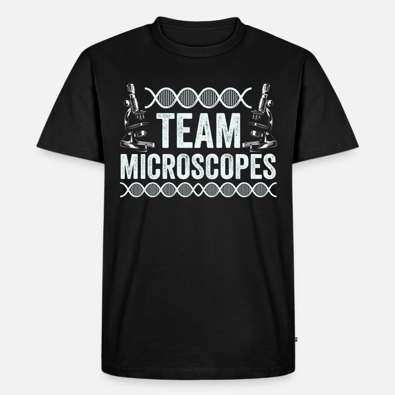 Équipe Microscopes Microscopes Dictons Microscope - T-shirt Premium bio Homme - noir