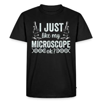 I just really like my microscope Microscope - Men's Premium Organic T-Shirt - black - Front - Nico (187cm)
