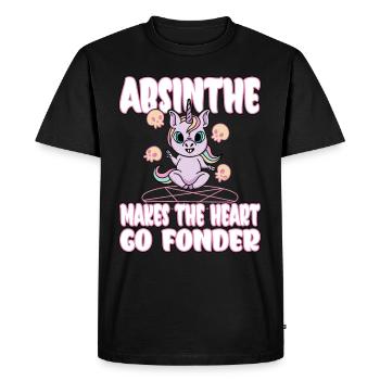 Satan Belzébuth Diable Gothique Pentagramme Mystique - T-shirt Premium bio Homme - noir - Devant - Nico (187cm)