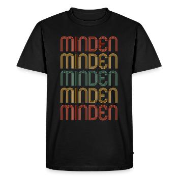 Minden Mindenerin Mindener Stadt Minden - Männer Premium Bio T-Shirt - Schwarz - Vorne - Nico (187cm)