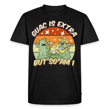 Avocado Guacamole Mexican Mexico Latino - Men's Premium Organic T-Shirt - black - Front - Nico (187cm)