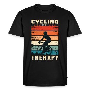 Vélo de route Cyclisme sur route Course cycliste - T-shirt Premium bio Homme - noir - Devant - Nico (187cm)