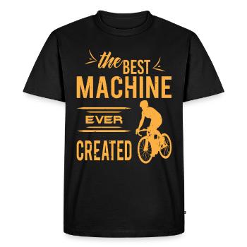 Vélo de route Cyclisme de route Vélo de route Vélo - T-shirt Premium bio Homme - noir - Devant - Nico (187cm)