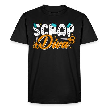 Scrapbooking Scrapbooker - T-shirt Premium bio Homme - noir - Devant - Nico (187cm)