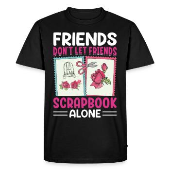 Scrapbooking Scrapbooker - Men's Premium Organic T-Shirt - black - Front - Nico (187cm)