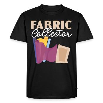 Collecteur de tissus, matelassage, crochet, couture - T-shirt Premium bio Homme - noir - Devant - Nico (187cm)
