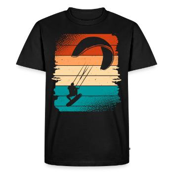 Kitesurfing Kitesurf Kitesurfer Kiteboard - T-shirt Premium bio Homme - noir - Devant - Nico (187cm)