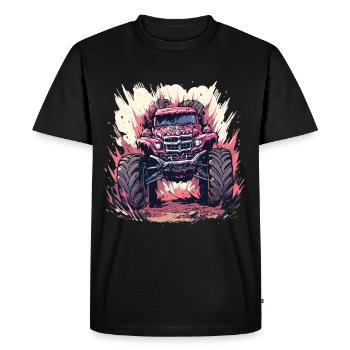 Monster truck - T-shirt Premium bio Homme - noir - Devant - Nico (187cm)