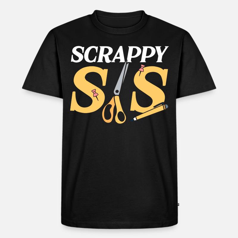 Scrapbooking Scrapbooker - Männer Premium Bio T-Shirt - Schwarz