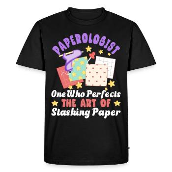 Scrapbooking Scrapbooker - Men's Premium Organic T-Shirt - black - Front - Nico (187cm)