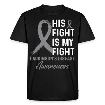 Parkinson's Awareness Month - Men's Premium Organic T-Shirt - black - Front - Nico (187cm)