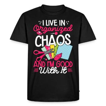 Scrapbooking Scrapbooker - Men's Premium Organic T-Shirt - black - Front - Nico (187cm)