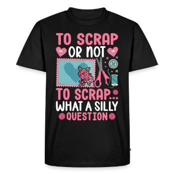 Scrapbooking Scrapbooker - T-shirt Premium bio Homme - noir - Devant - Nico (187cm)