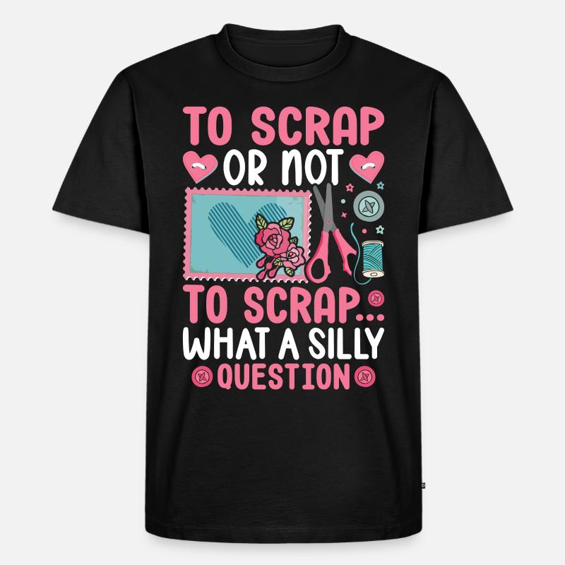 Scrapbooking Scrapbooker - Männer Premium Bio T-Shirt - Schwarz